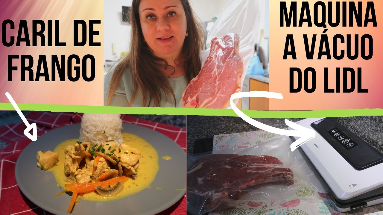 Máquina de selar a vácuo do Lidl, fiz um caril delicioso
