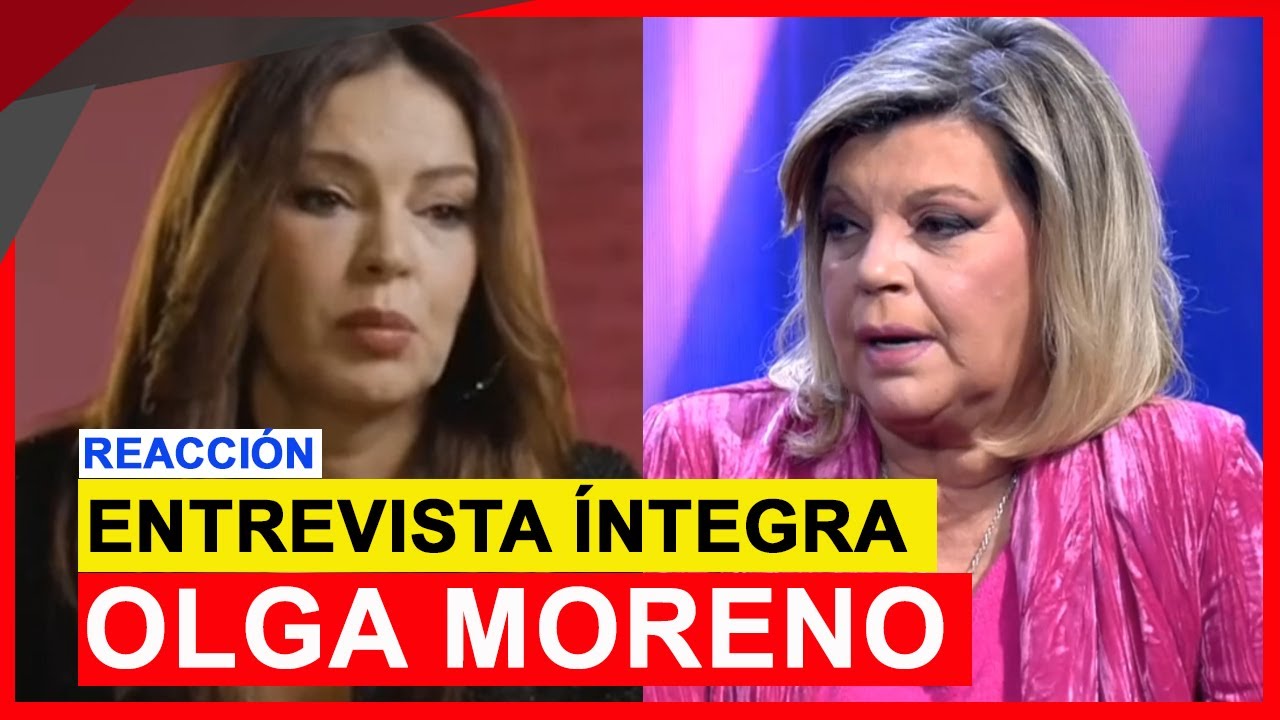 ENTREVISTA &Iacute;NTEGRA de Olga Moreno en De Viernes de telecinco con reacci&oacute;n de Terelu y Antonio Rossi