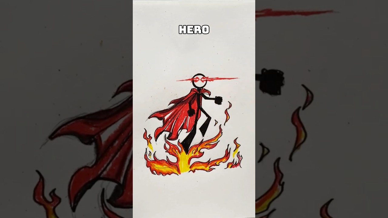 How To Draw Stickman with : Fire, Water, Air, Earth, Thunder, Poison, Shockwave #stickman #tutorial