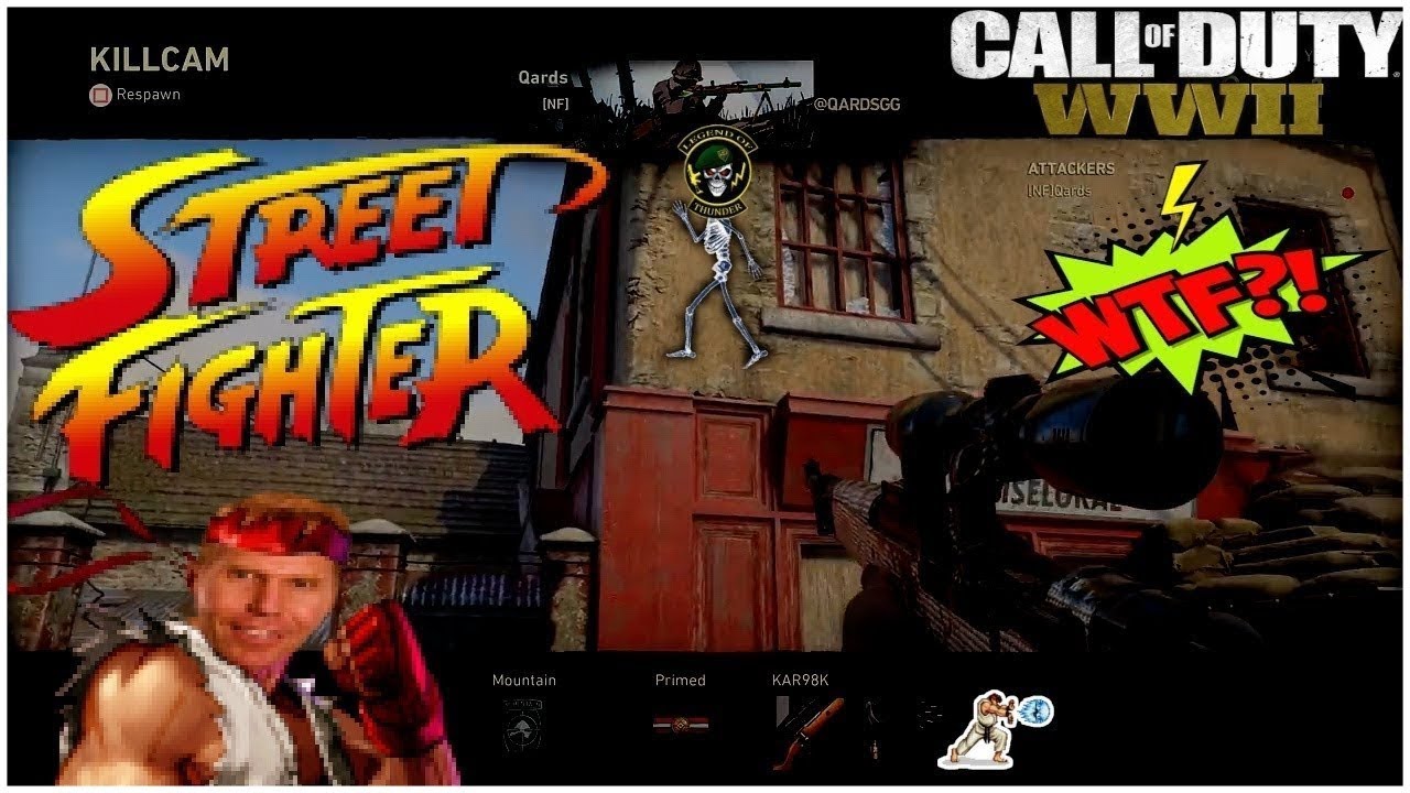 Call of Duty WW2 vs Street Fighter - 402THUNDER402 QUIT GAME