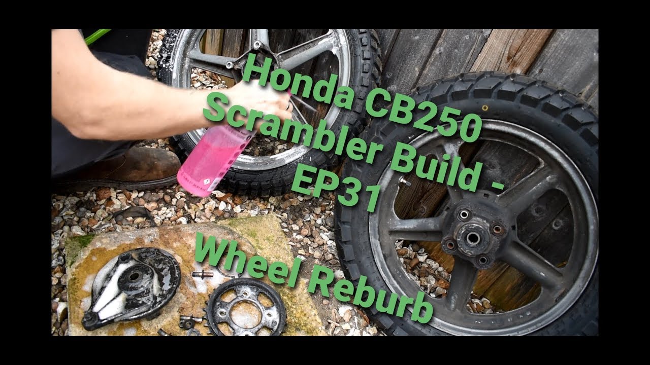 Honda cb250 scrambler build - EP31 - Lets look at these wheels