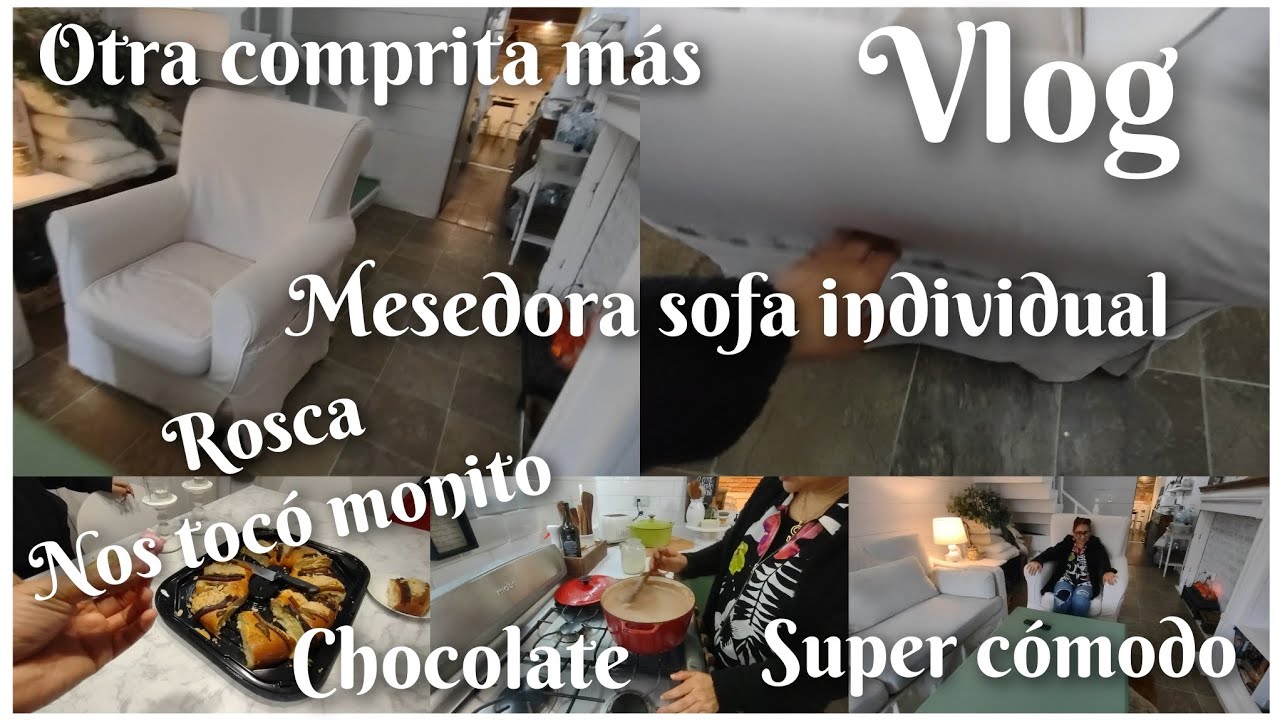 Sala pequeña ✨ Sofá individual 😄 Rosca + Chocolate 🤩 Cozy Sofa 😉 Sala más bonita!!! 