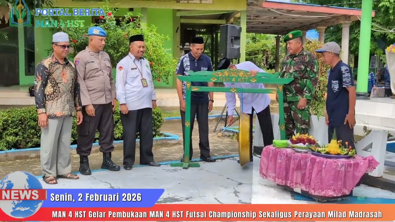 MAN 4 HST Gelar Pembukaan MAN 4 HST Futsal Championship Sekaligus Perayaan Milad Madrasah