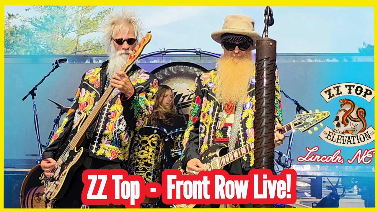 ZZ Top Lincoln Nebraska Front Row 4K