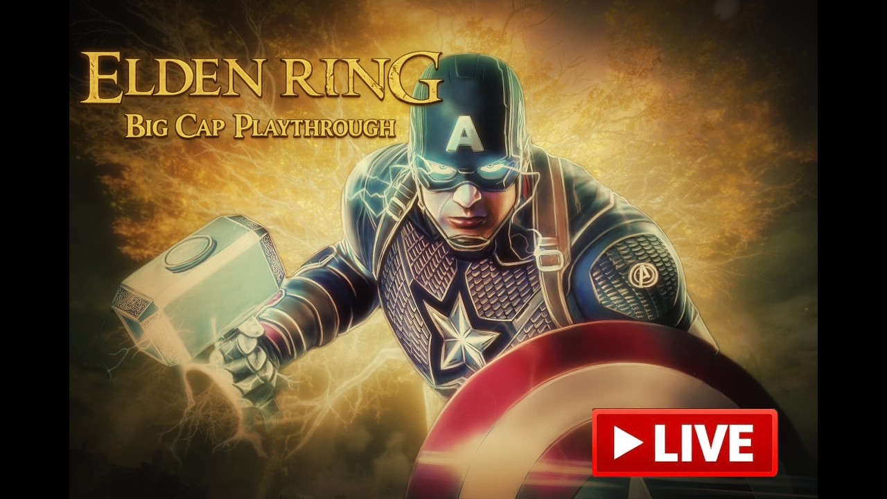 Elden Ring: BIG CAP Playthrough ⚡ Captain America Cosplay Run