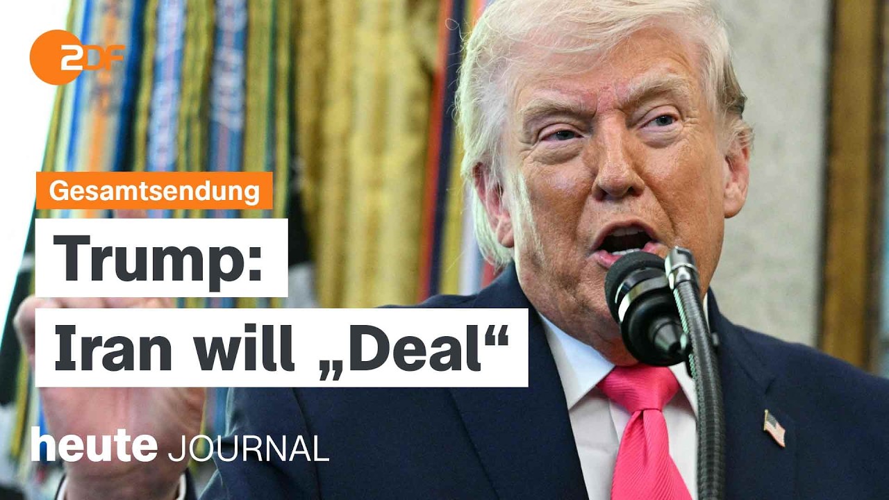 heute journal vom 24.03.2026 Trump will Deal mit Iran, Besetzung von S&uuml;dlibanon, Freihandelsabkommen