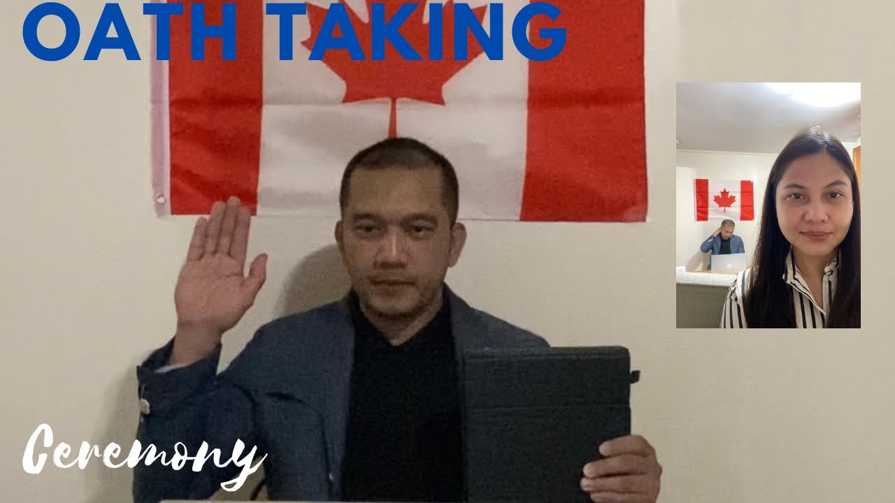 ACTUAL CANADIAN CITIZENSHIP OATH TAKING CEREMONY. ( via zoom ).