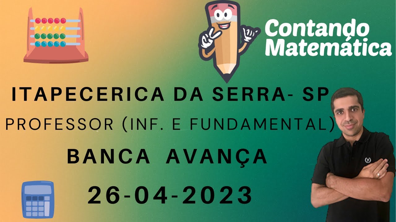Correção da Prova de Itapecerica - 2023 - AVANÇA SP
