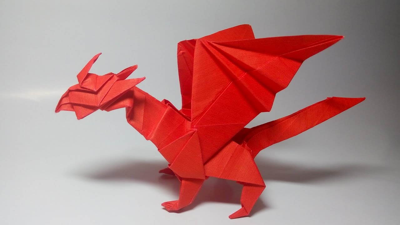 Оригами  дракон (Zhangyifan) часть 1