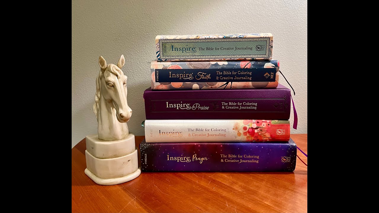 Inspire Bibles for Reading, Journaling and Coloring. 