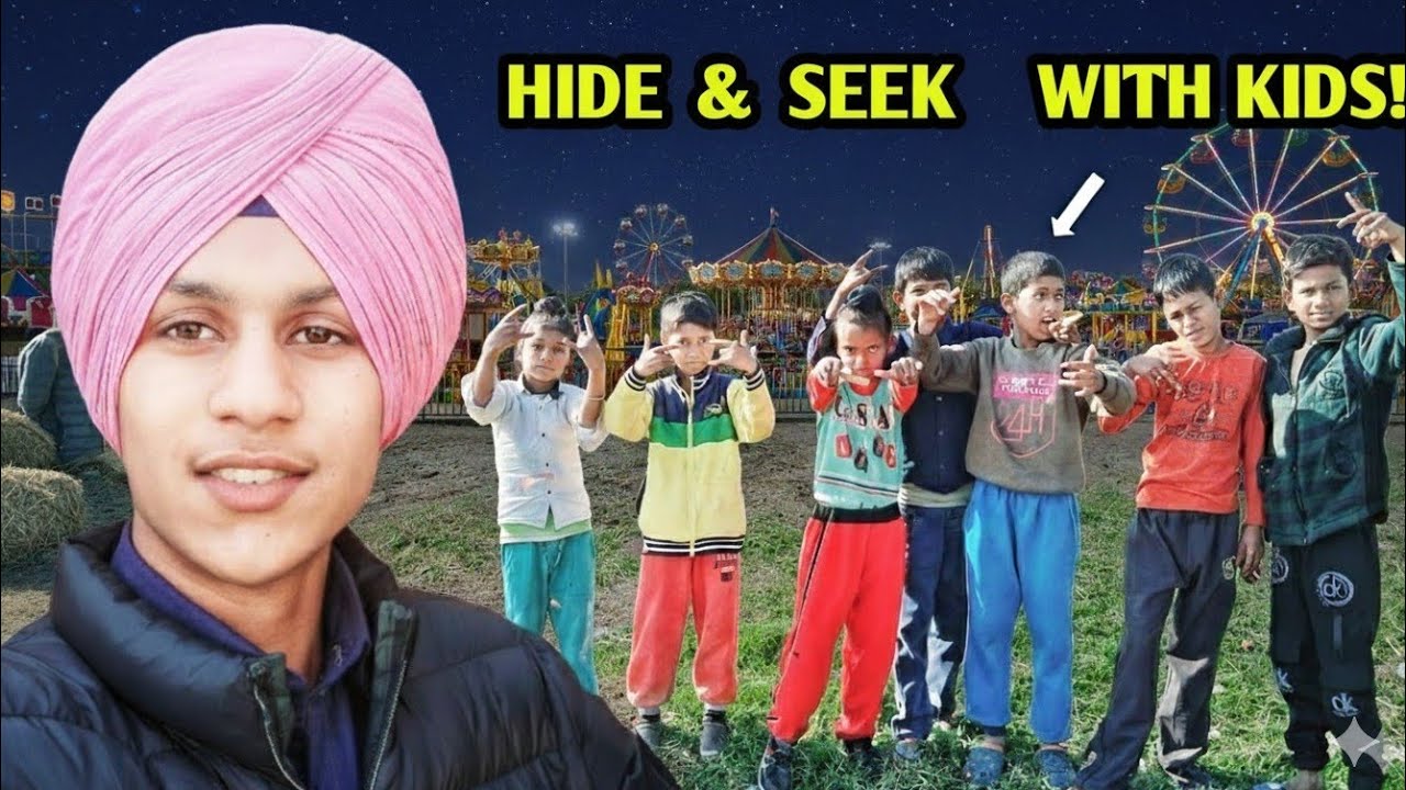 hide and seek at night with kids!
