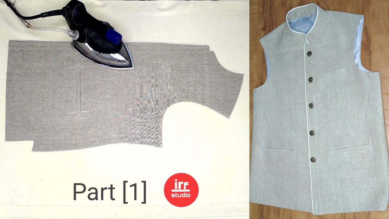 Bandi Jacket {Sadri} Stitching Part 1 | How To Sew Gent's Bandi Jacket | Sadri Silai Karna Sikhe