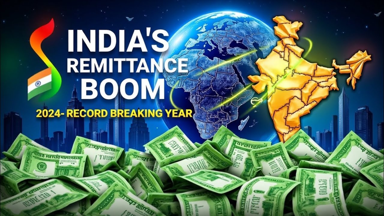 India's Record Remittances in 2024: A Game Changer for Economy:India got 14.3% of global remittances