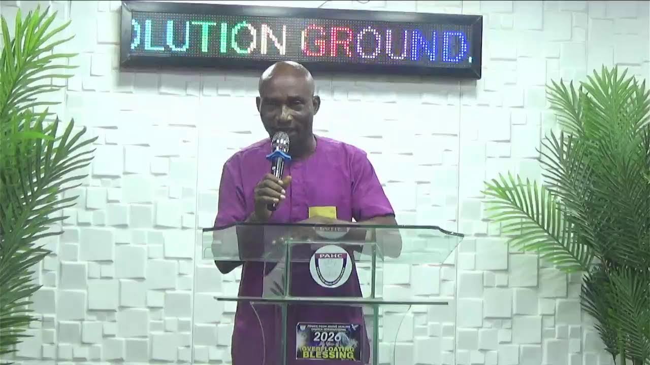 TEACHER: APOSTLE CHIEMELA OCHIEGBU   TOPIC: POWER MUST CHANGE HANDS