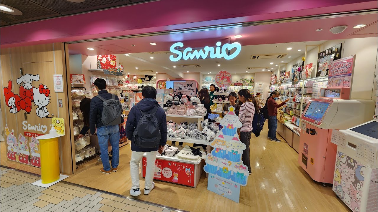 Sanrio Store tokyo Japan tour ambiance walk