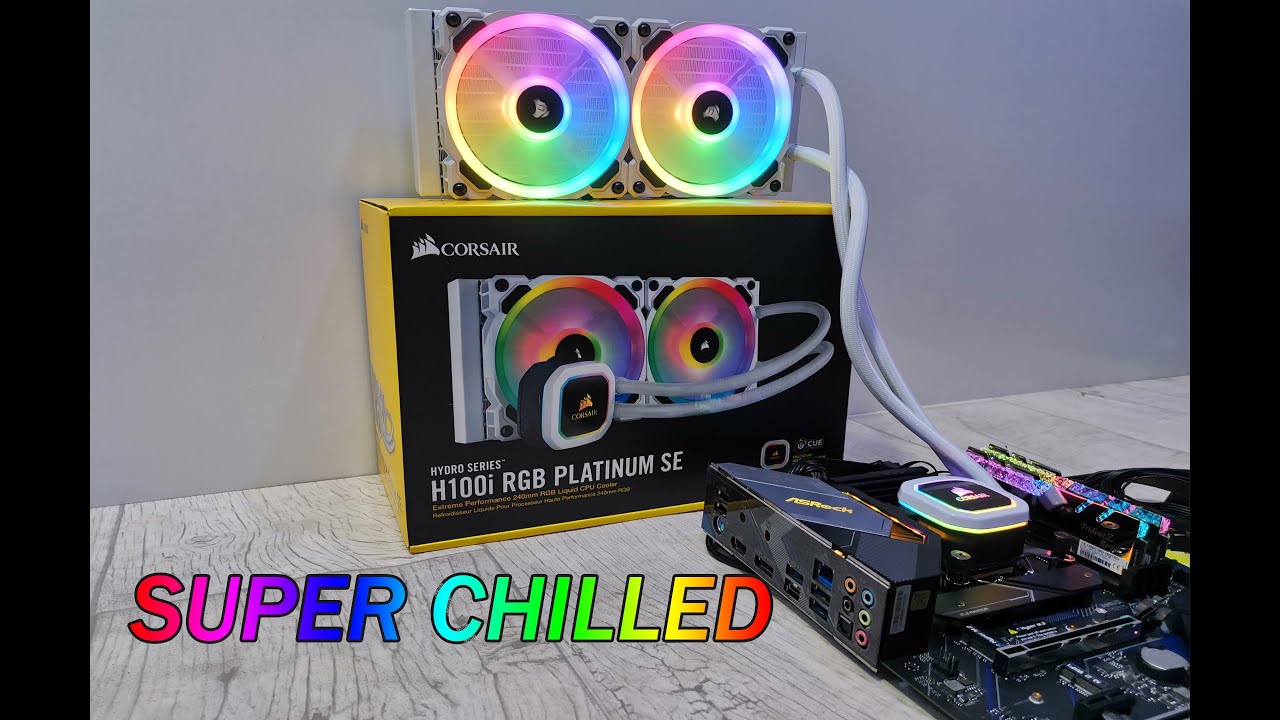 Corsair H100i Rgb Platinum SE Super Chilled  Unboxing and installing