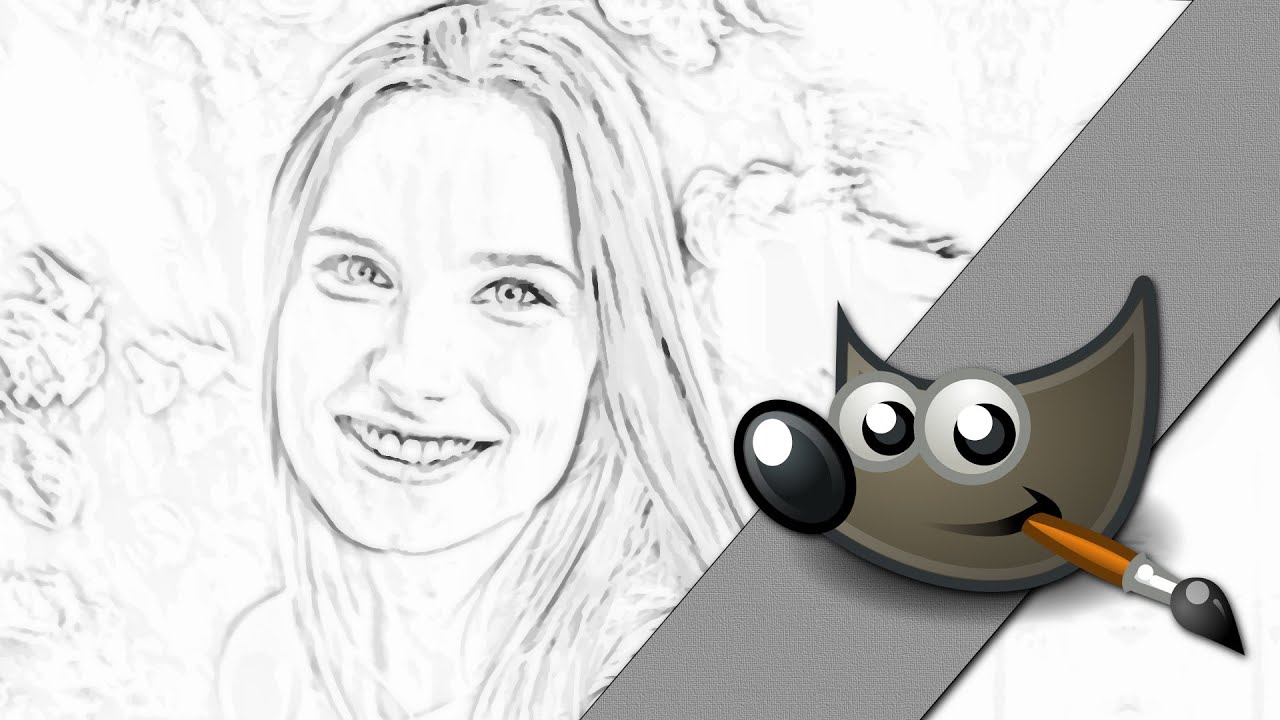 Efekt narysowanej postaci! Gimp poradnik