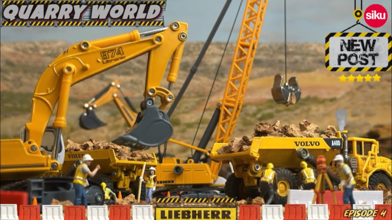 SIKU CONSTRUCTION Excavators Tractors Bulldozers Dumptrucks Trucks Liebherr JCB StopMotion Diecast