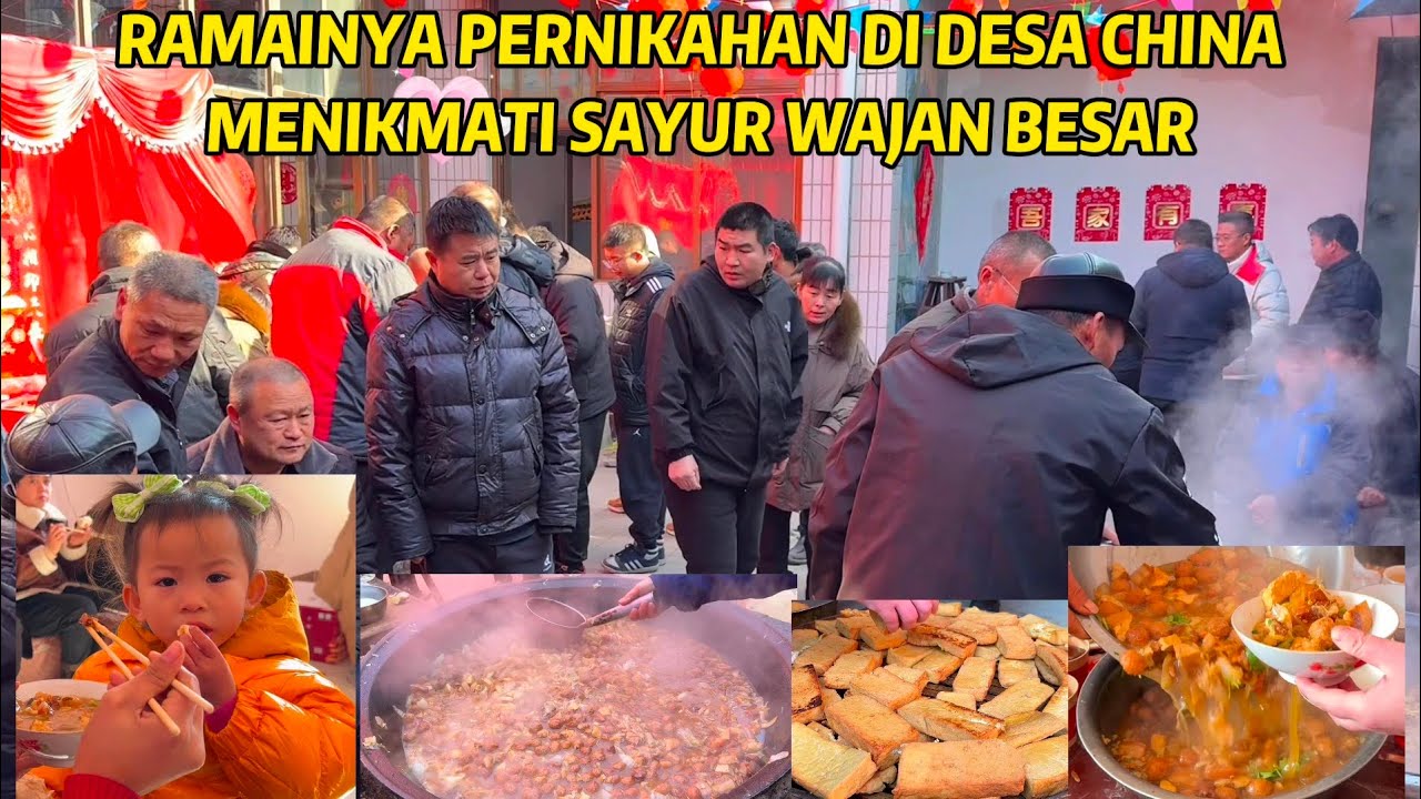 ADAT ISTIADAT PERNIKAHAN DI DESA CHINA, MASAK SAYUR WAJAN BESAR & MENGHIAS RUMAH