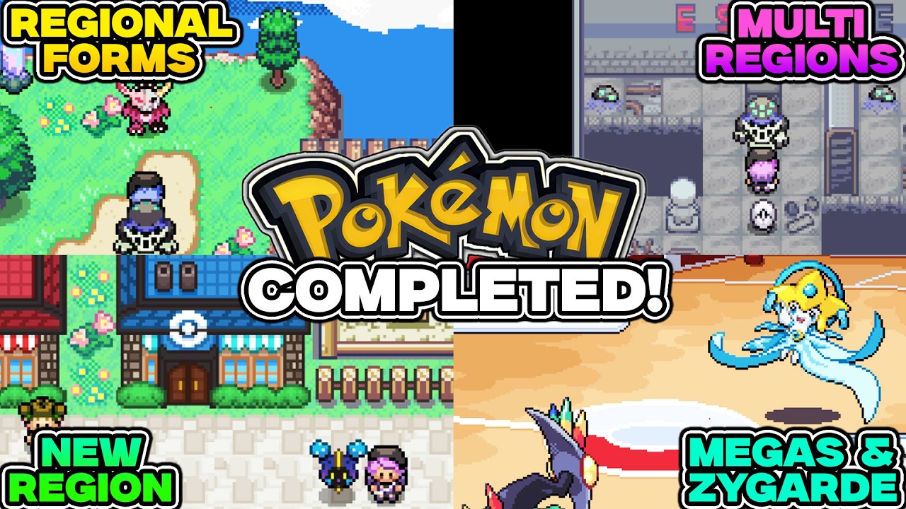 Finally Completed Multi Region Pokemon Game with Regional Forms & Megas!