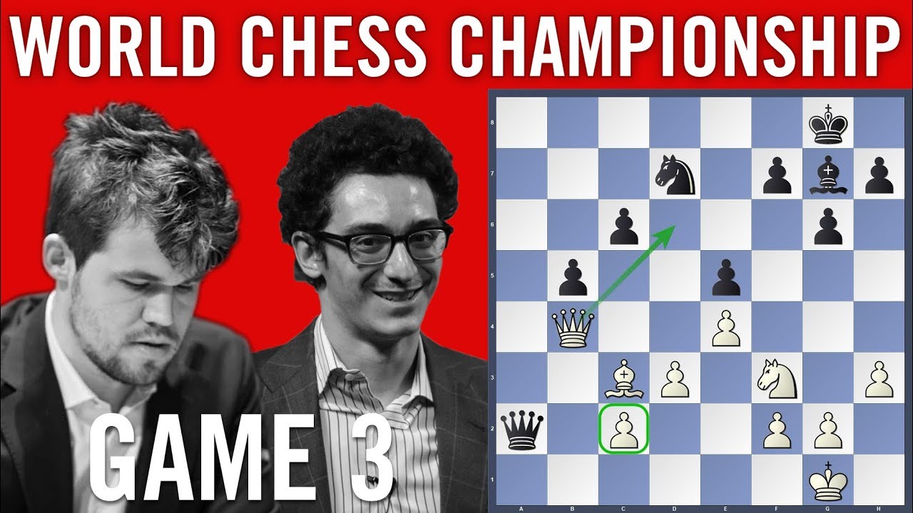 World Chess Championship 2018 Game 3: Magnus Carlsen vs Fabiano Caruana