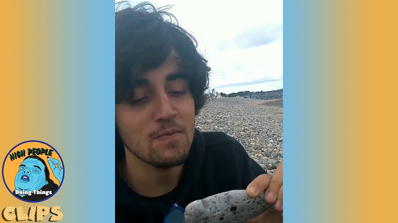 Smoking Out Of A Rock | High People Doing Things Clips