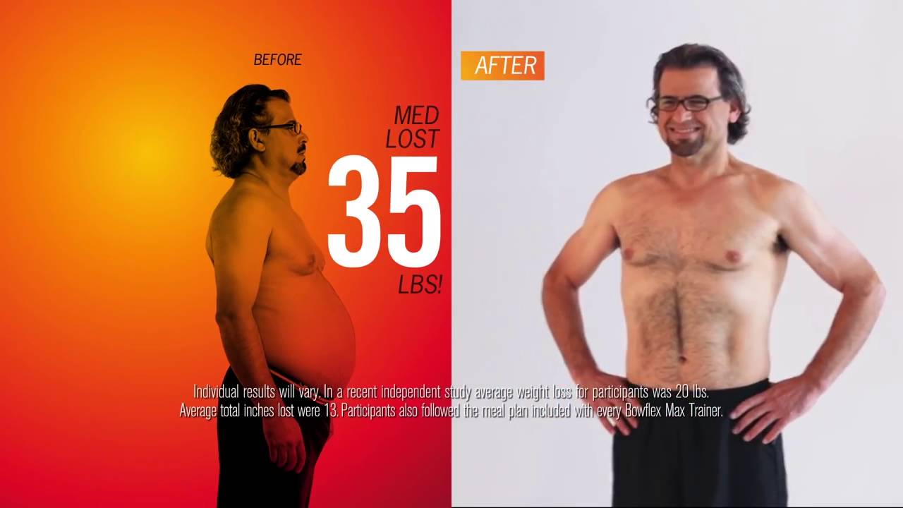 Med lost 35 pounds with the Bowflex Max Trainer