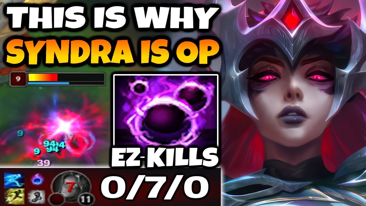 This is why Syndra is always played in High Elo. She carries easily.