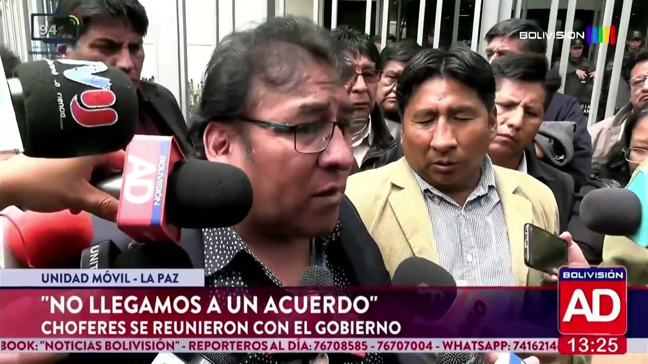 “No llegamos a un acuerdo”, señalan los choferes tras reunión con el Gobierno