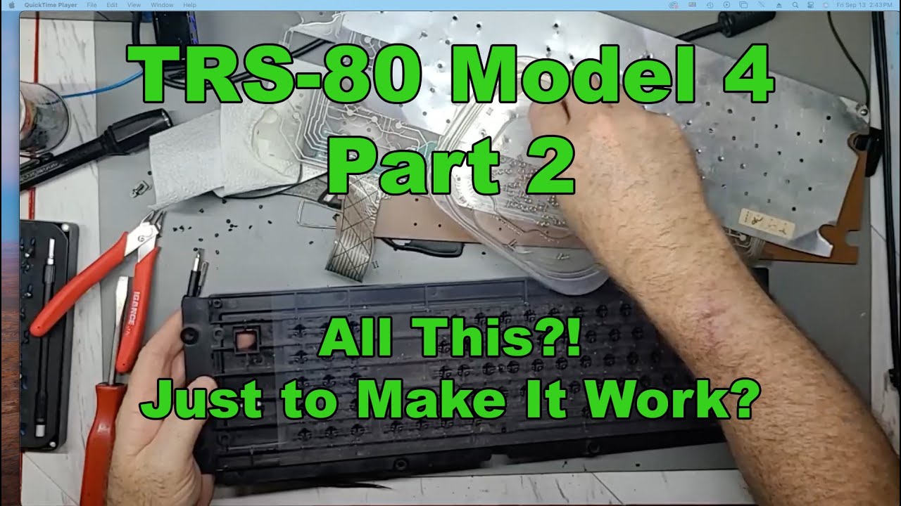 TRS-80 Model 4 Part 2: Stuck Reset Button. Let's Try to Fix It