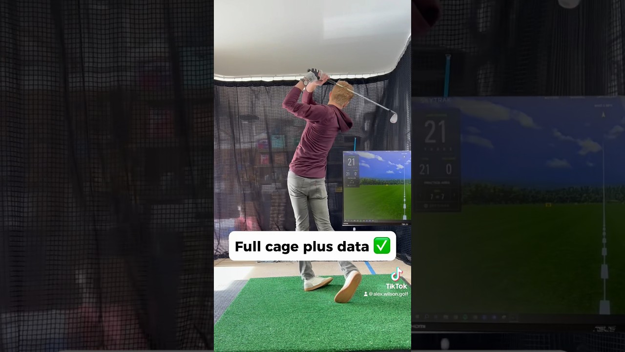 Perfect garage golf setup 👌 #golf