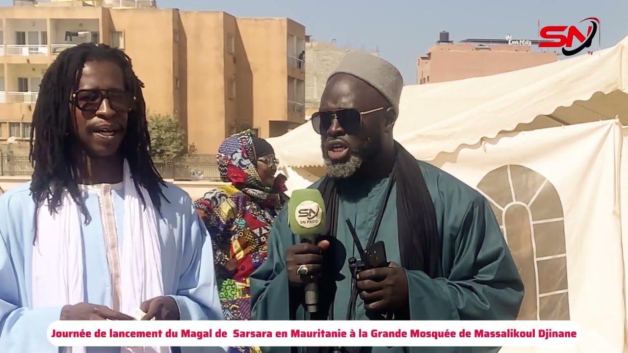 02 parties Journée de lancement du Magal de  Sarsara en Mauritanie à la Grande Mosquée de Massalikou