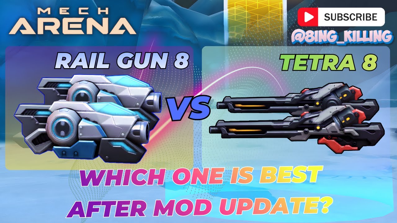 Railgun vs Tetra Rifle – Which One Truly Dominates the Meta? #gaming #mecharena