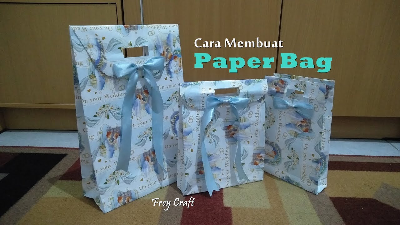 Cara Mudah Membuat PAPER BAG dari Kertas Kado | Simple Paper Bag Tutorial