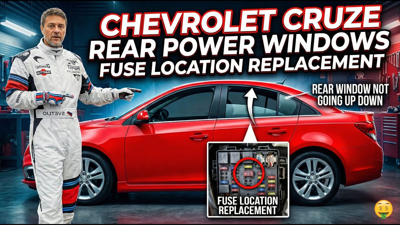 Заднее стекло вашего Chevrolet Cruze не поднимается и не опускается? Проверьте этот предохранитель!