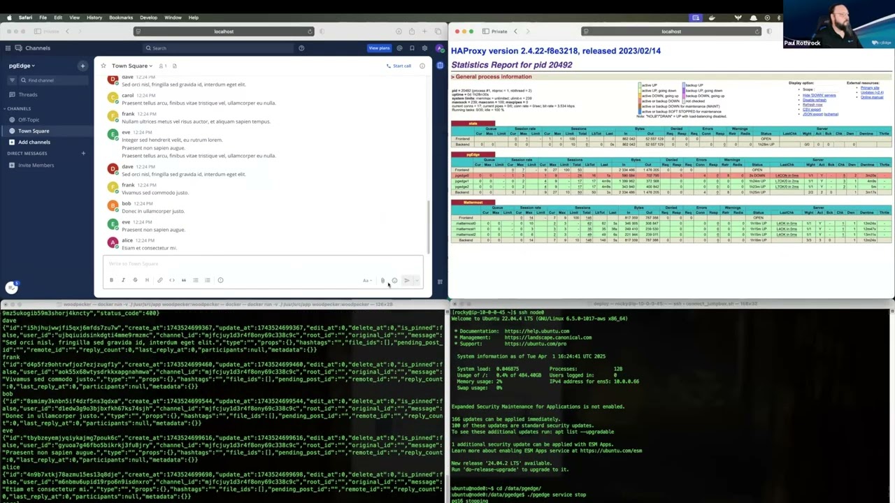 Demo: Always On Collaboration and High Availability with Mattermost and pgEdge Distributed Postgres