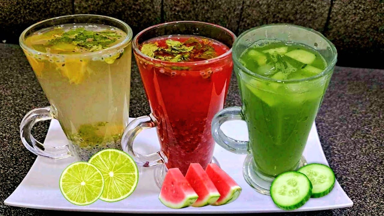 Watermelon Drink for summer | Cucumber Lemon Ginger Mint Lemonade @shamiraskitchen