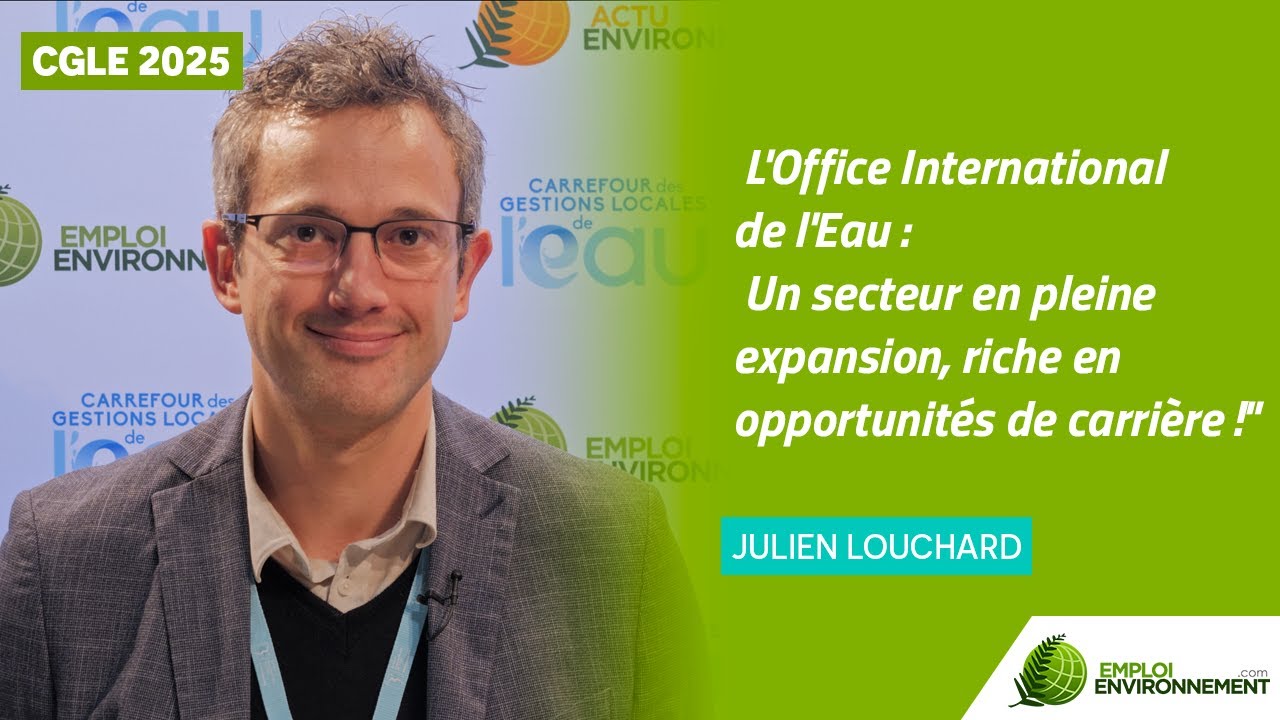 L’Office International de l’Eau : « Le secteur de l’eau offre de véritables évolutions de carrière »