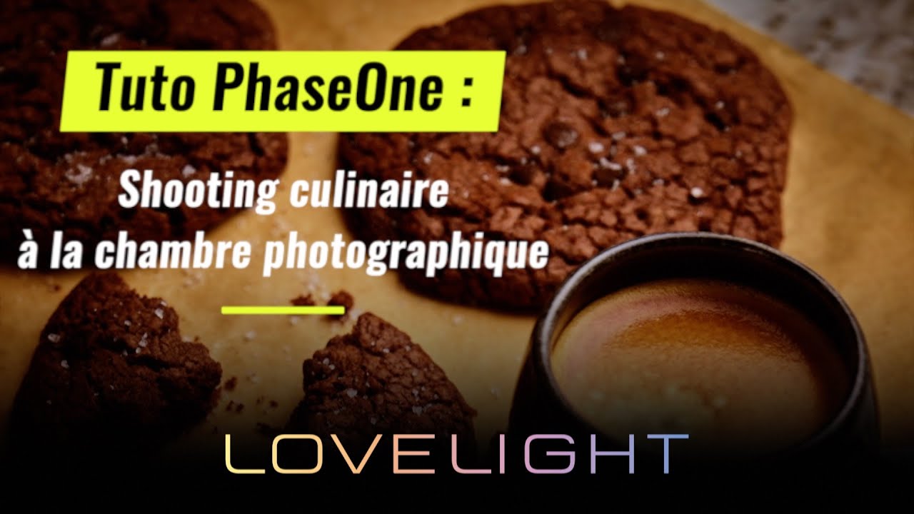 Shooting culinaire à la chambre photographique Cambo avec Dos numérique Phase One 150 MP