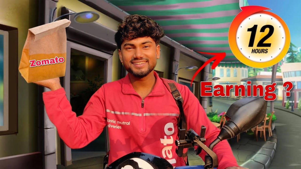 Zomato -তে 12 ঘন্টা কাজ করে কত💸টাকা পেলাম? Work 12 hours on Zomato | Zomato Delivery Boy Job Kolkata