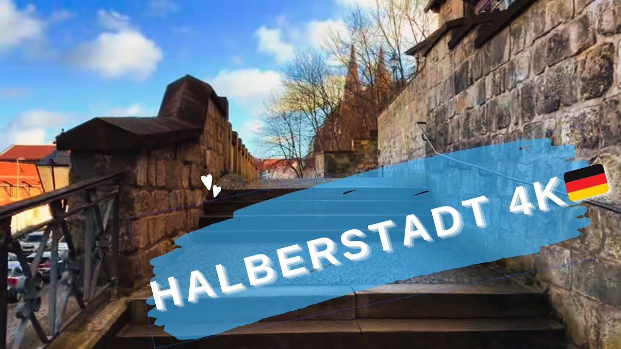 Halberstadt 🇩🇪 4k, 60 fps, Walking Germany