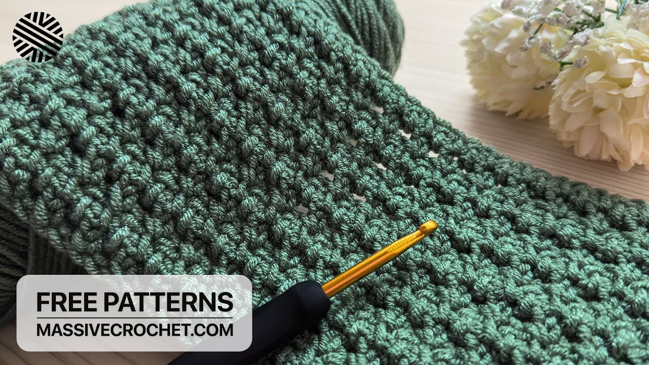 VERY EASY Crochet Pattern for Beginners! 👌 ⚡️Crochet Stitch for Baby Blanket, Bag & Scarf