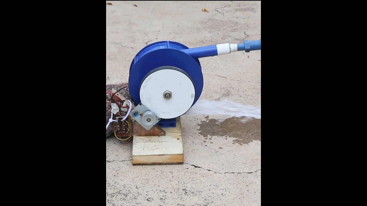 simple Tesla turbine hydro generator 