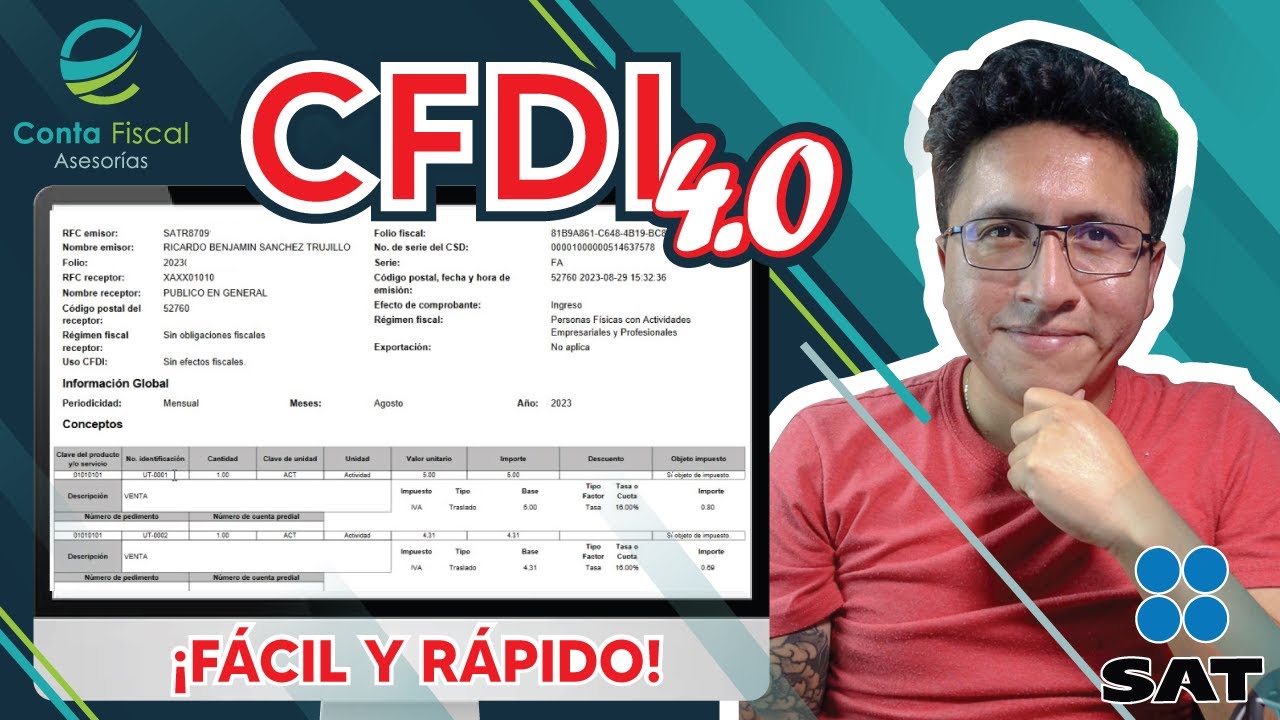 ►|🔥 ¿Cómo hacer una Factura Global al Público en General? 🔥 SAT 2023 🔥 FACIL Y RAPIDO CFDI 4.0 🔥