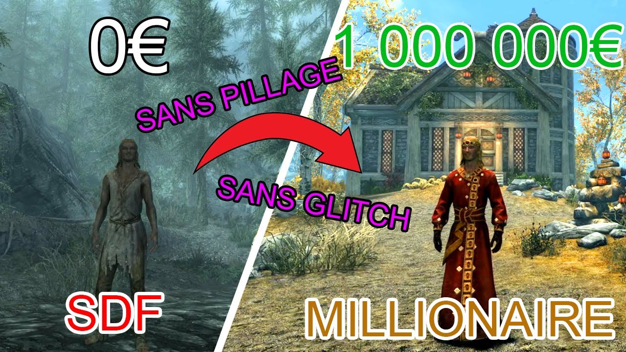 De SDF &agrave; MILLIONNAIRE dans SKYRIM comme PIERRE CHABRIER... voil&agrave; ce qu'il s'est pass&eacute;...