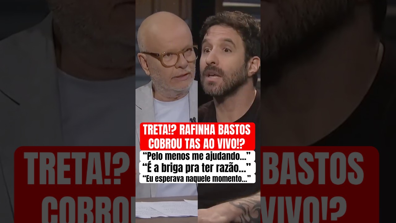 TRETA!? RAFINHA BASTOS COBROU TAS AO VIVO! #shorts #podcast #cortes #rafinhabastos #tas #marcelotas