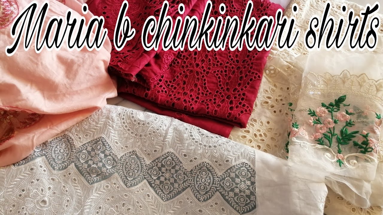 Maria b chinkinkari lawn shirts ✨ Fronts and Patches 