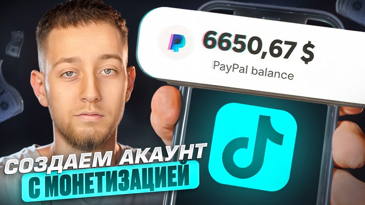 Как создать TikTok аккаунт с МОНЕТИЗАЦИЕЙ и ЗАРАБОТАТЬ 2000$ в 2026?