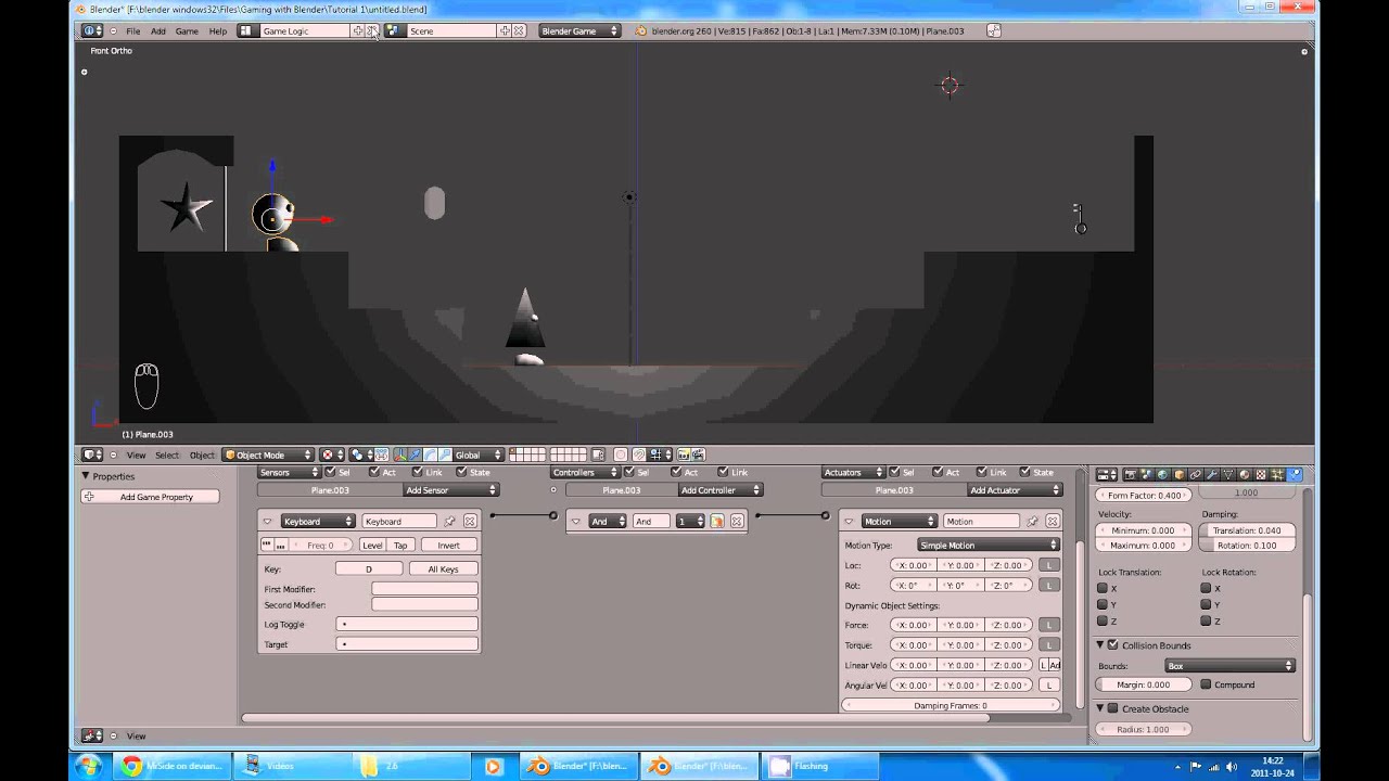 My first Blender game (BGE tutorial) : part 1