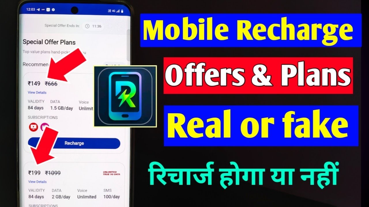 Mobile Recharge Offers & Plans app real or fake